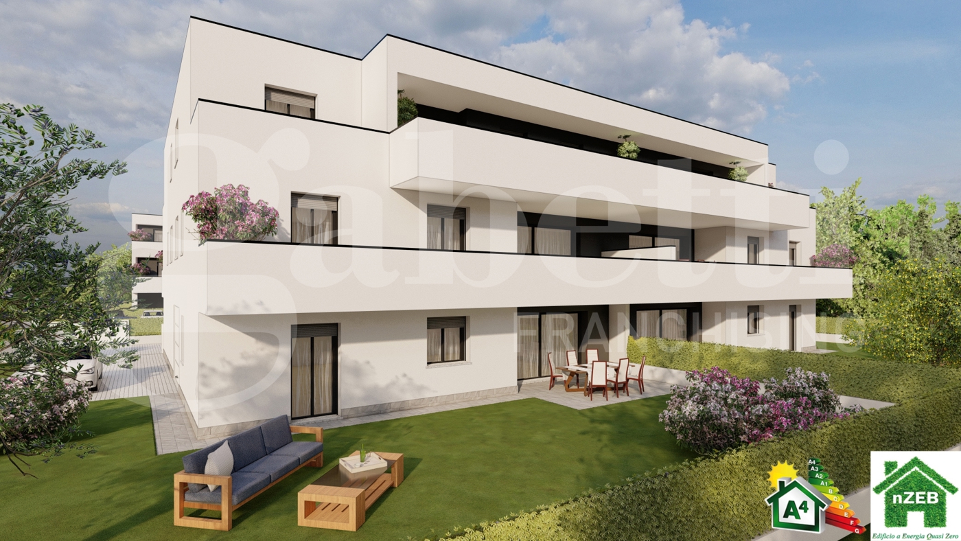 Trilocale con giardino a Saonara