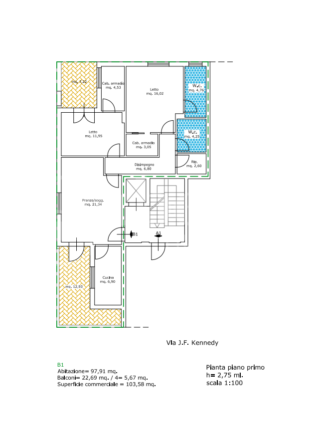 Trilocale ristrutturato a Bagheria