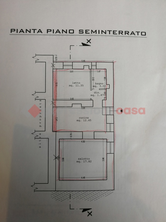 Appartamento da ristrutturare a Campoli Appennino