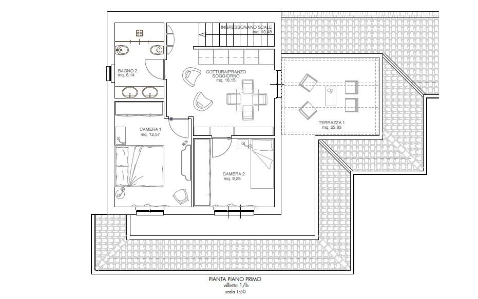 Trilocale con giardino, Camaiore lido di
