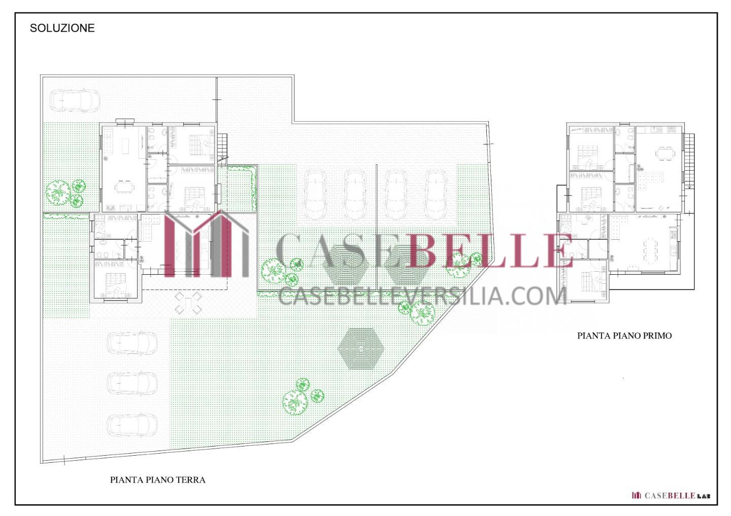 Villa Quadrifamiliari con giardino, Pietrasanta focette