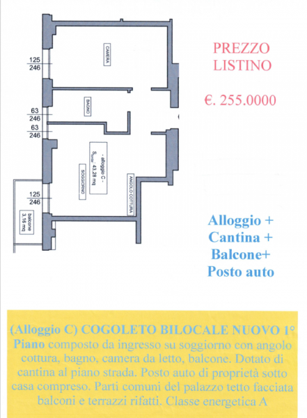 Bilocale vista mare a Cogoleto