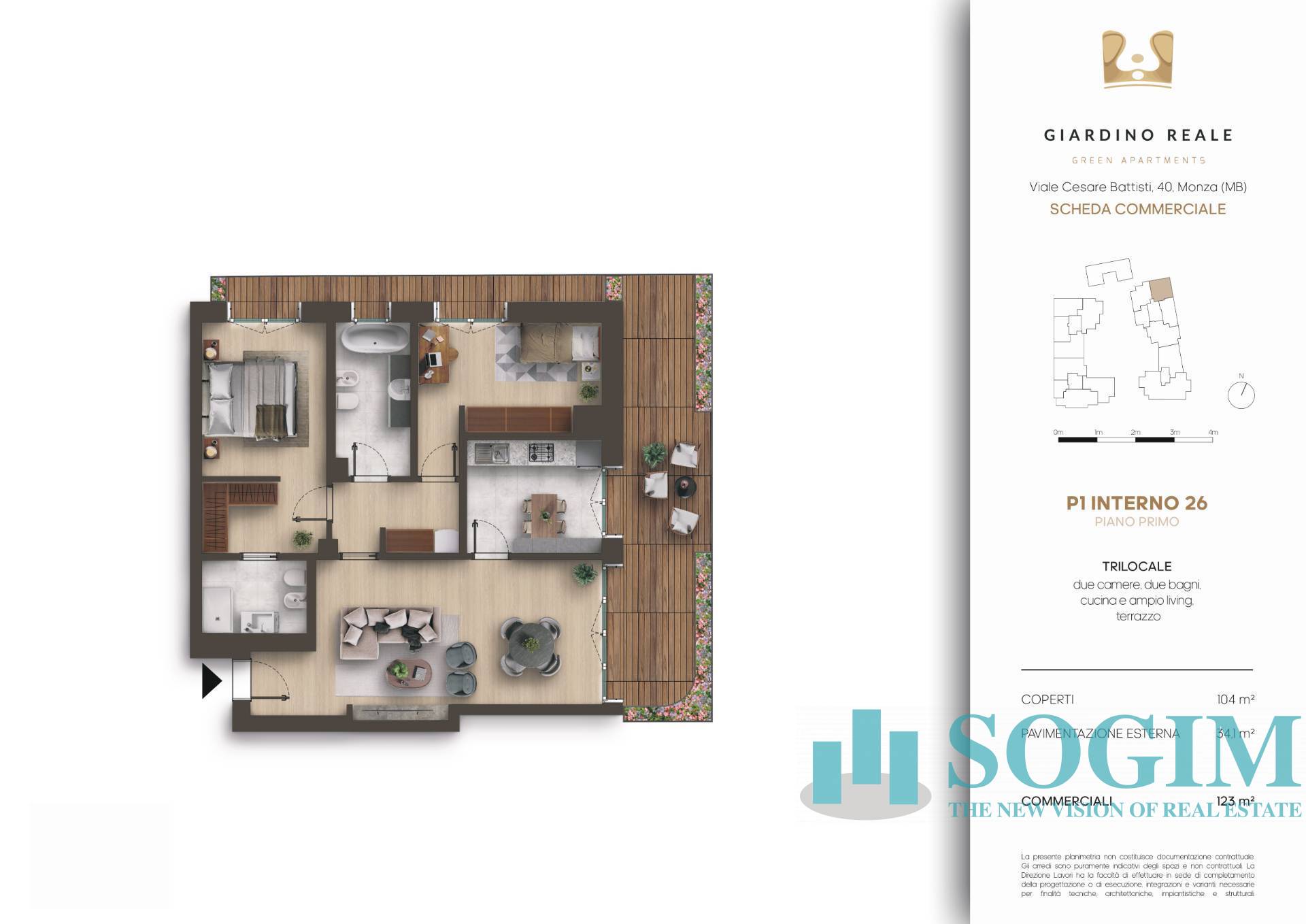 Appartamento in vendita a Monza, * Parco