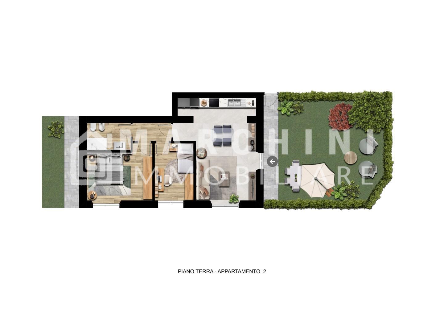 Appartamento con giardino, Capannori guamo