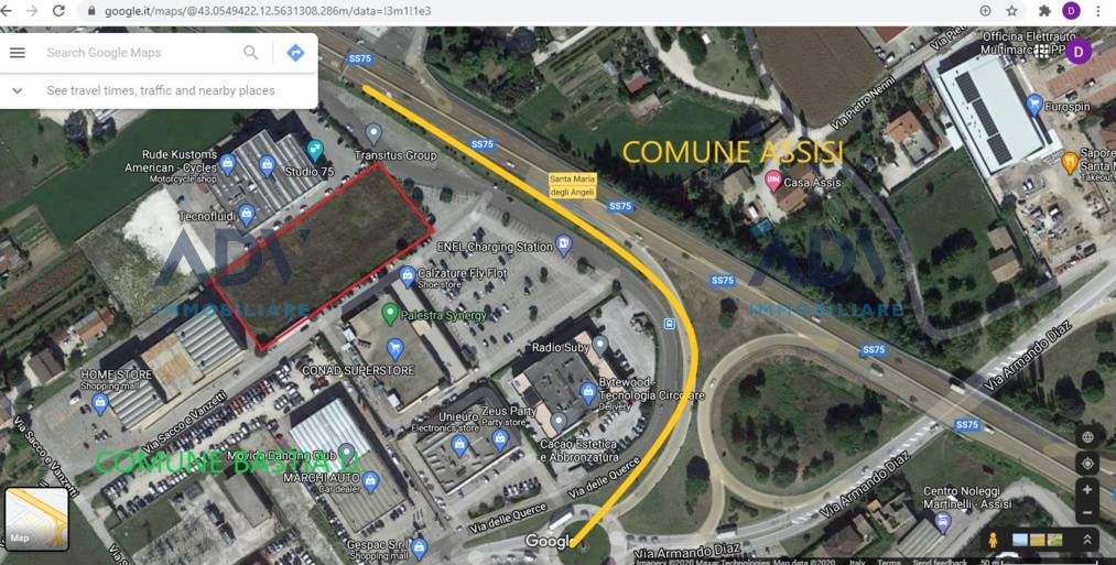 Terreno edificabile in vendita a Bastia Umbra