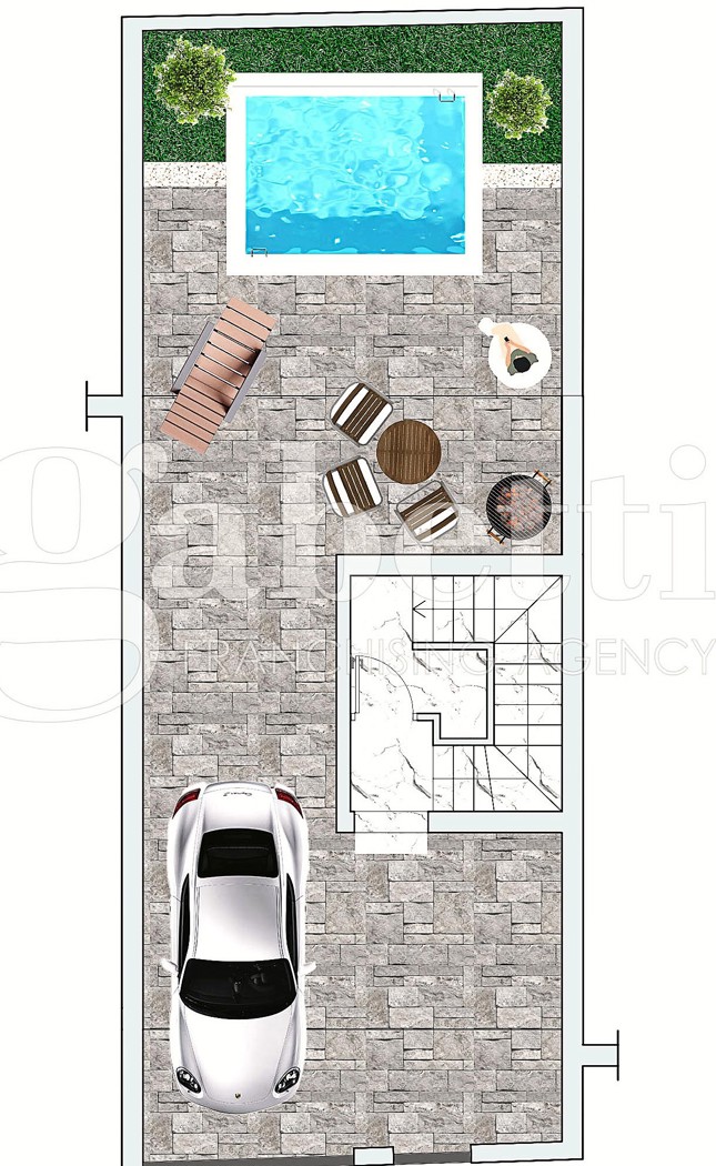 Villa con giardino a Parete