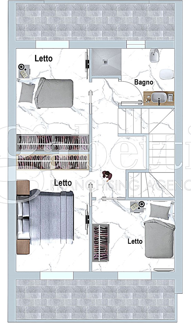 Villa con giardino a Parete