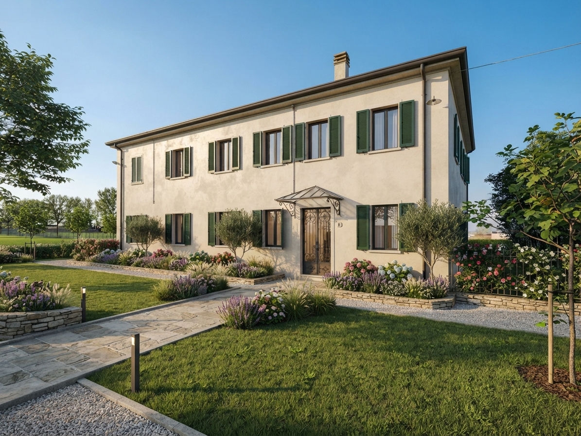 Quadrilocale con giardino a Ospedaletto Euganeo