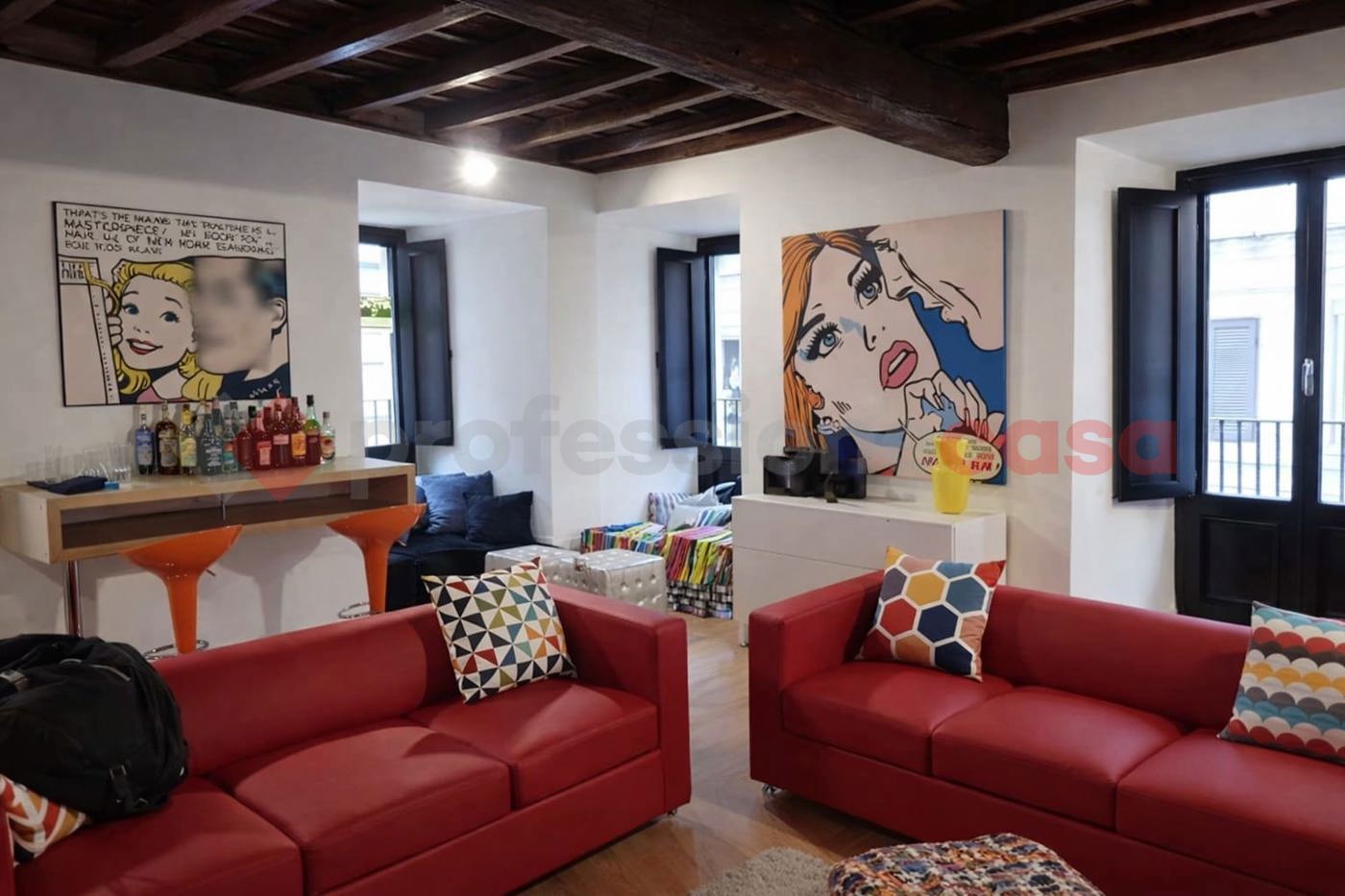 Quadrilocale arredato in affitto a Roma