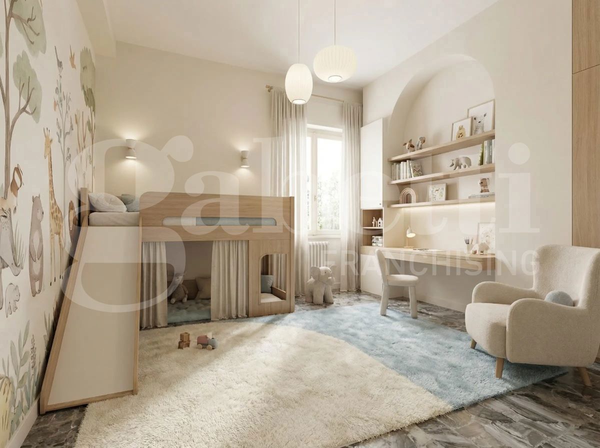 Trilocale con giardino a Brescia