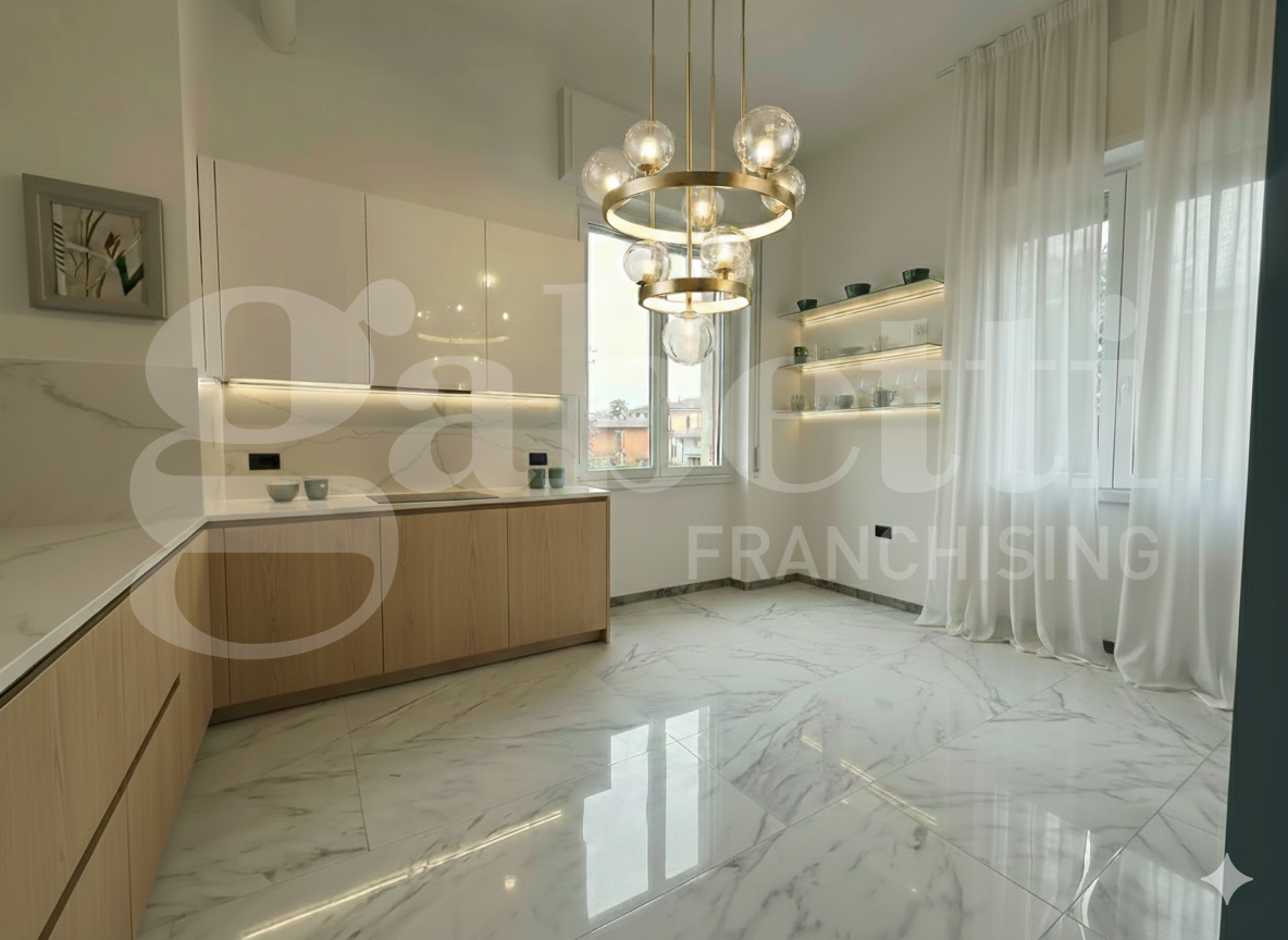 Trilocale con giardino a Brescia