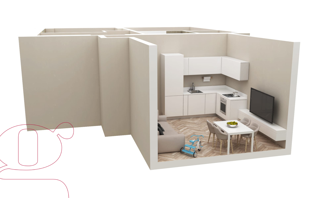 Trilocale nuovo a Roma