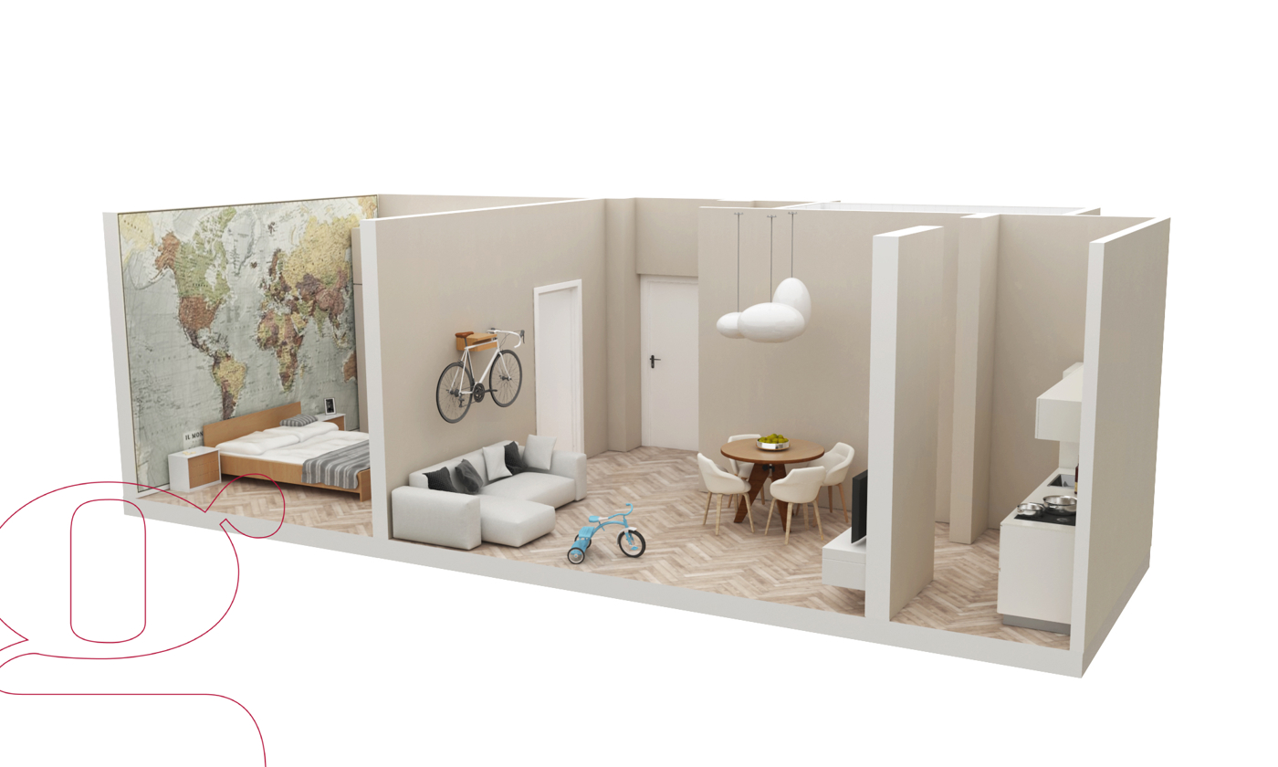 Monolocale nuovo a Roma