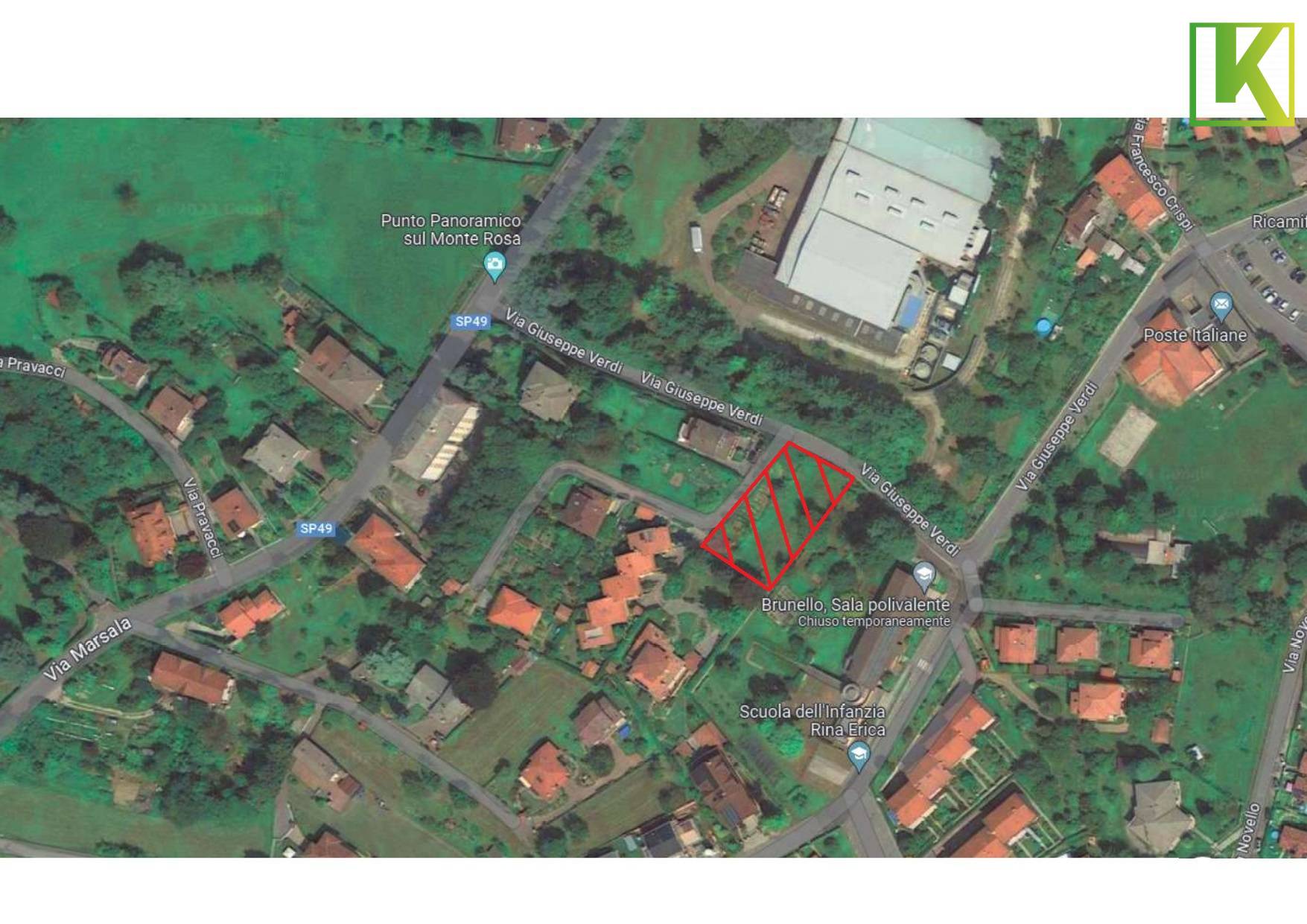 Terreno edificabile in vendita a Brunello