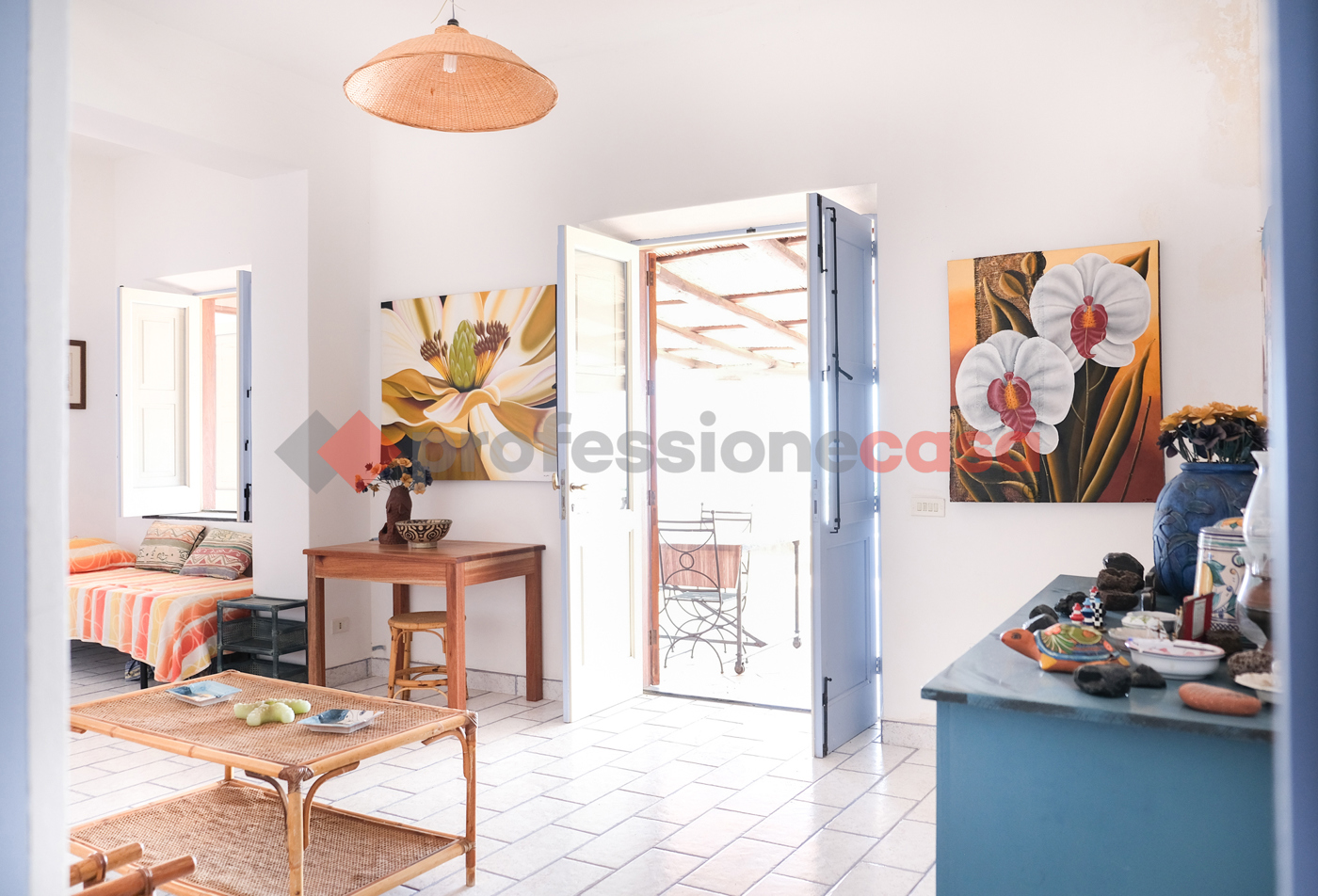 Villa con giardino a Santa Marina Salina