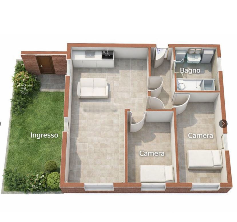 Trilocale ristrutturato a Collegno