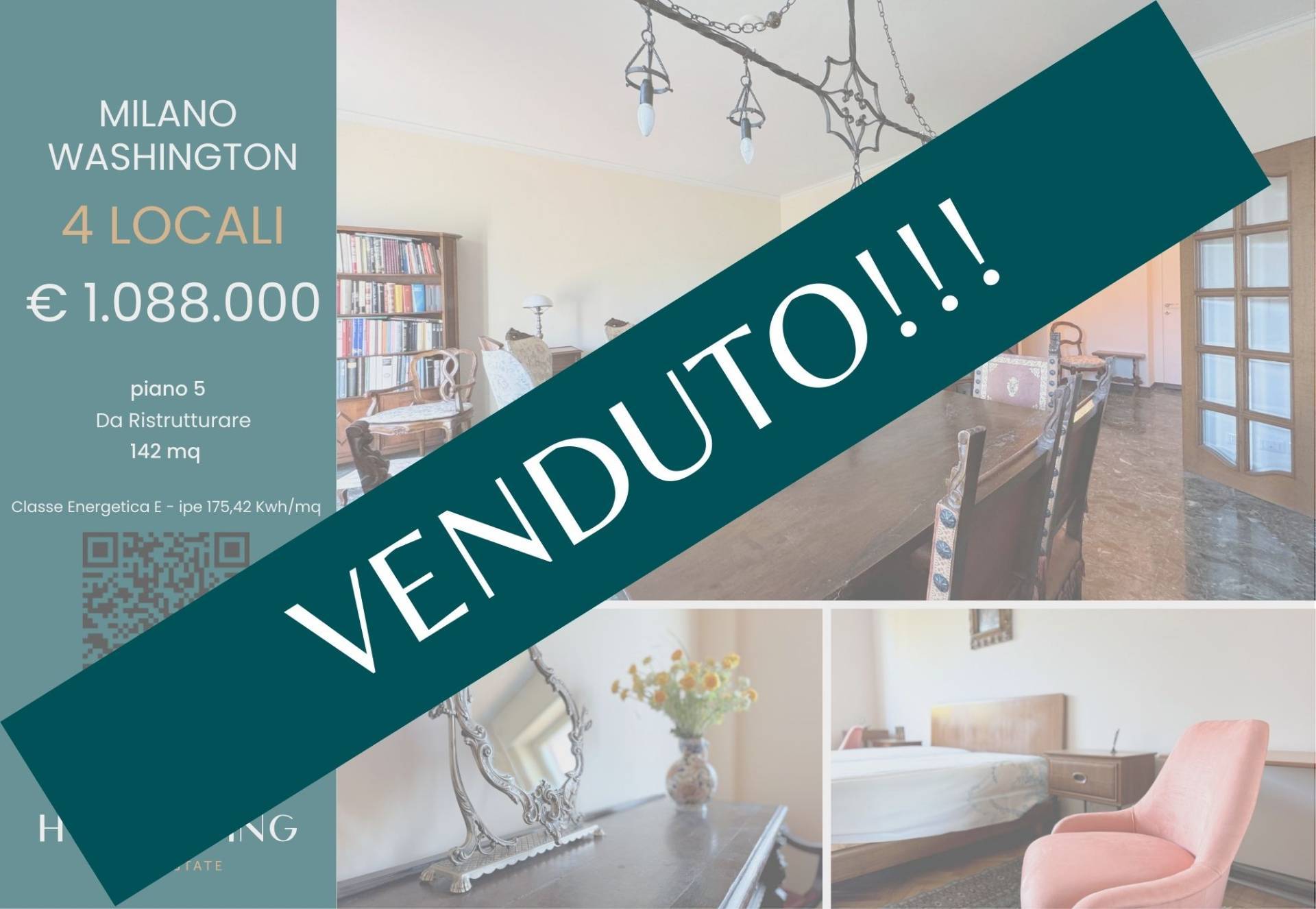 Appartamento in vendita a Milano, Washington