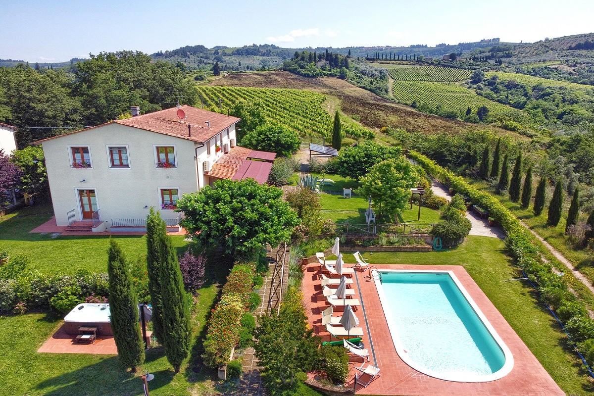 Rustico con giardino, Certaldo fiano