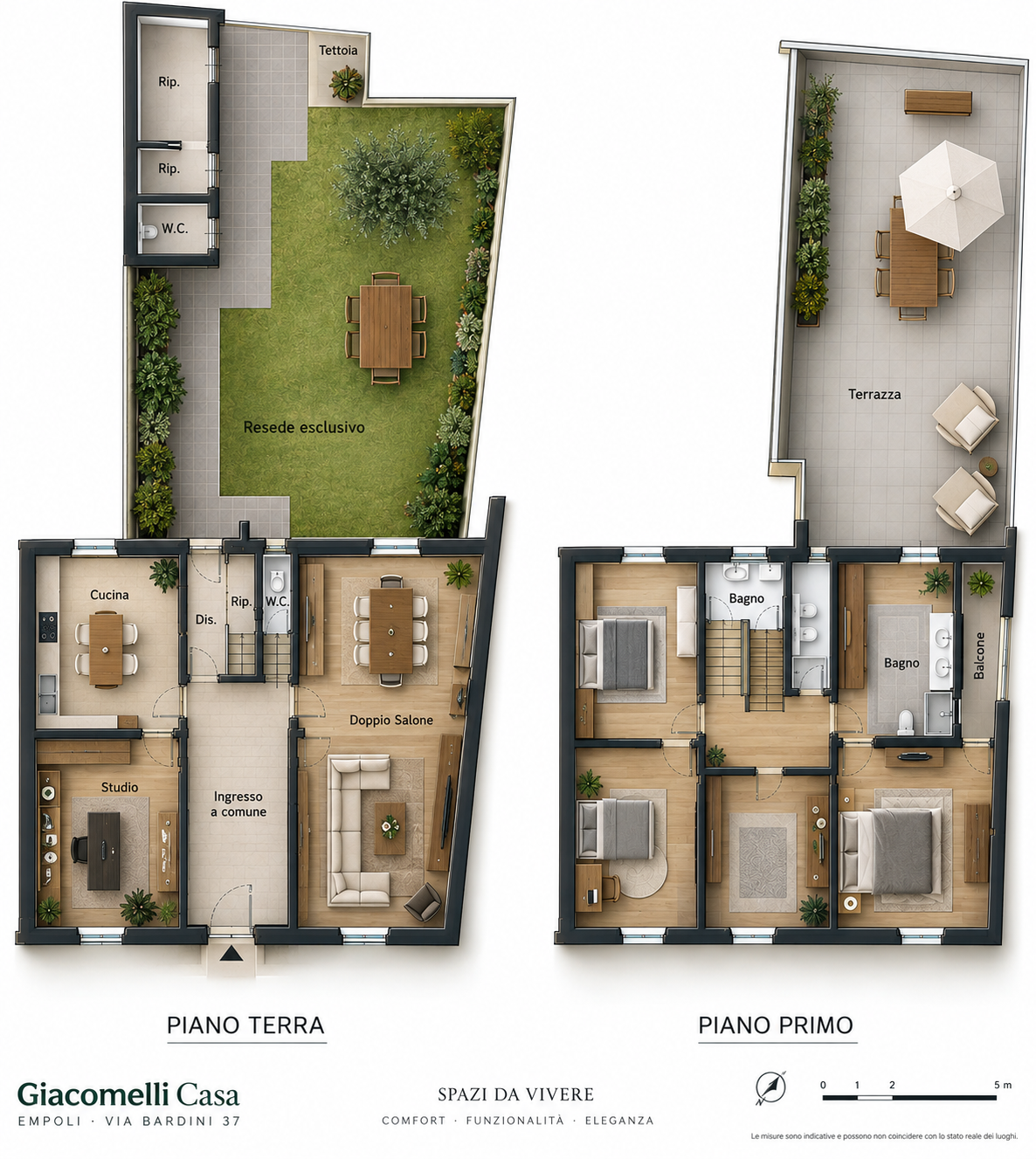 Villa con giardino a Empoli