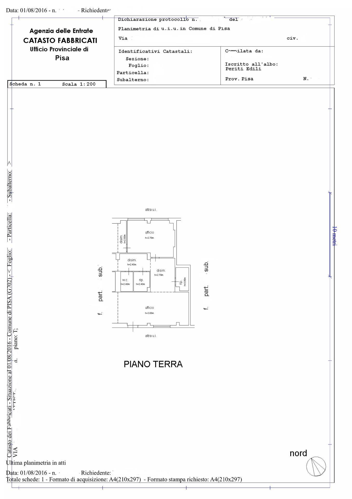 Ufficio in vendita a Pisa, Piagge
