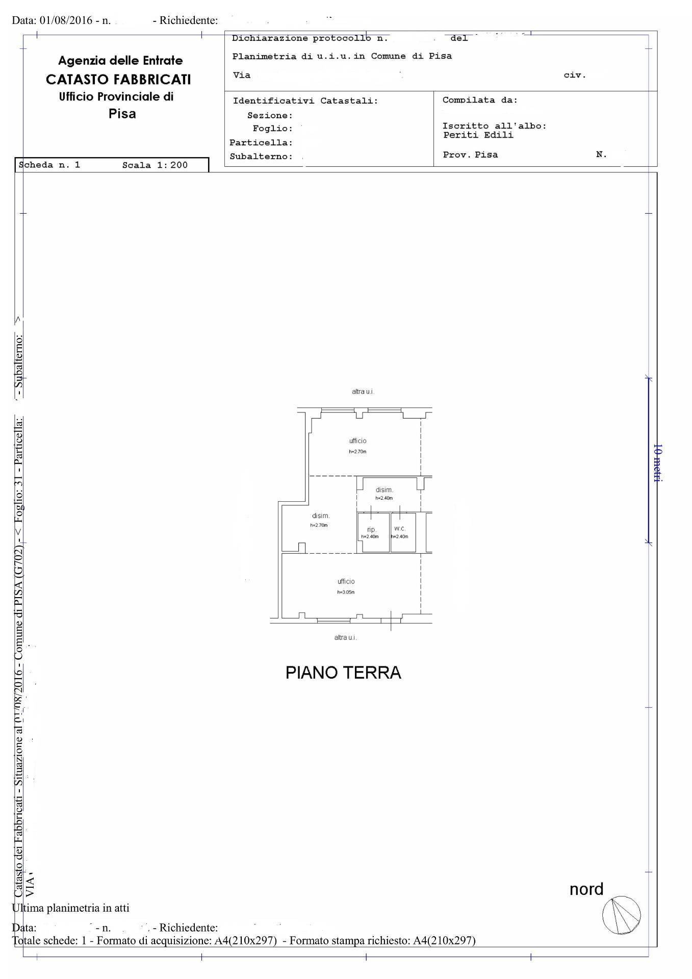 Ufficio in vendita a Pisa, Piagge