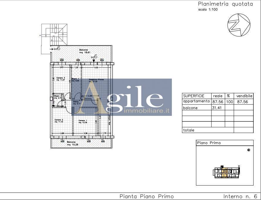 Appartamento in vendita a Castel di Lama, Piattoni