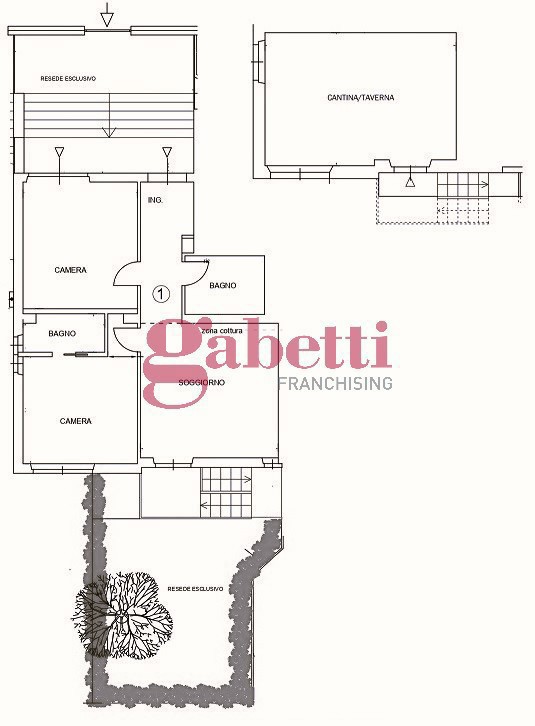 Trilocale con giardino a Firenze