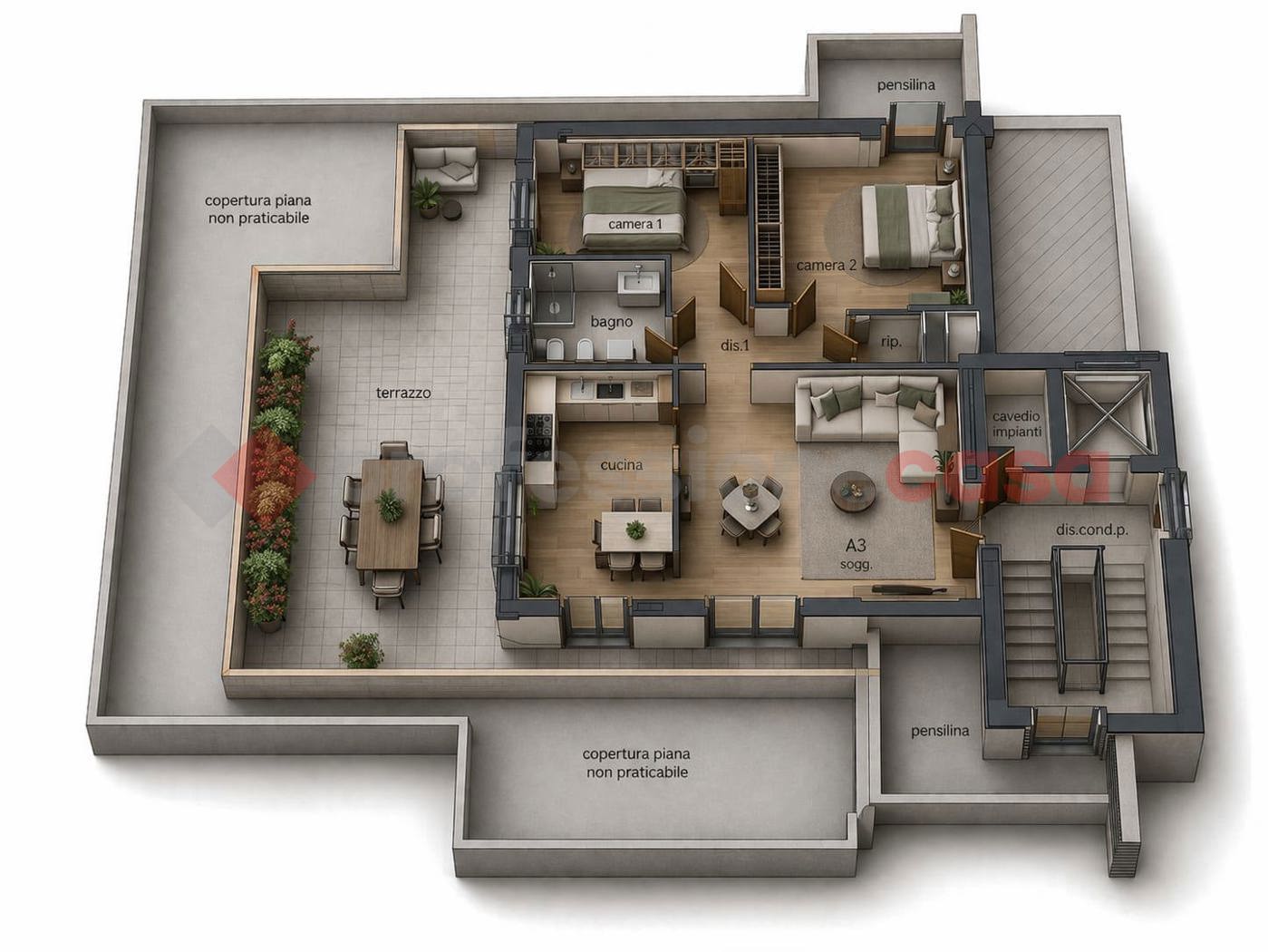 Trilocale nuovo a Busto Garolfo