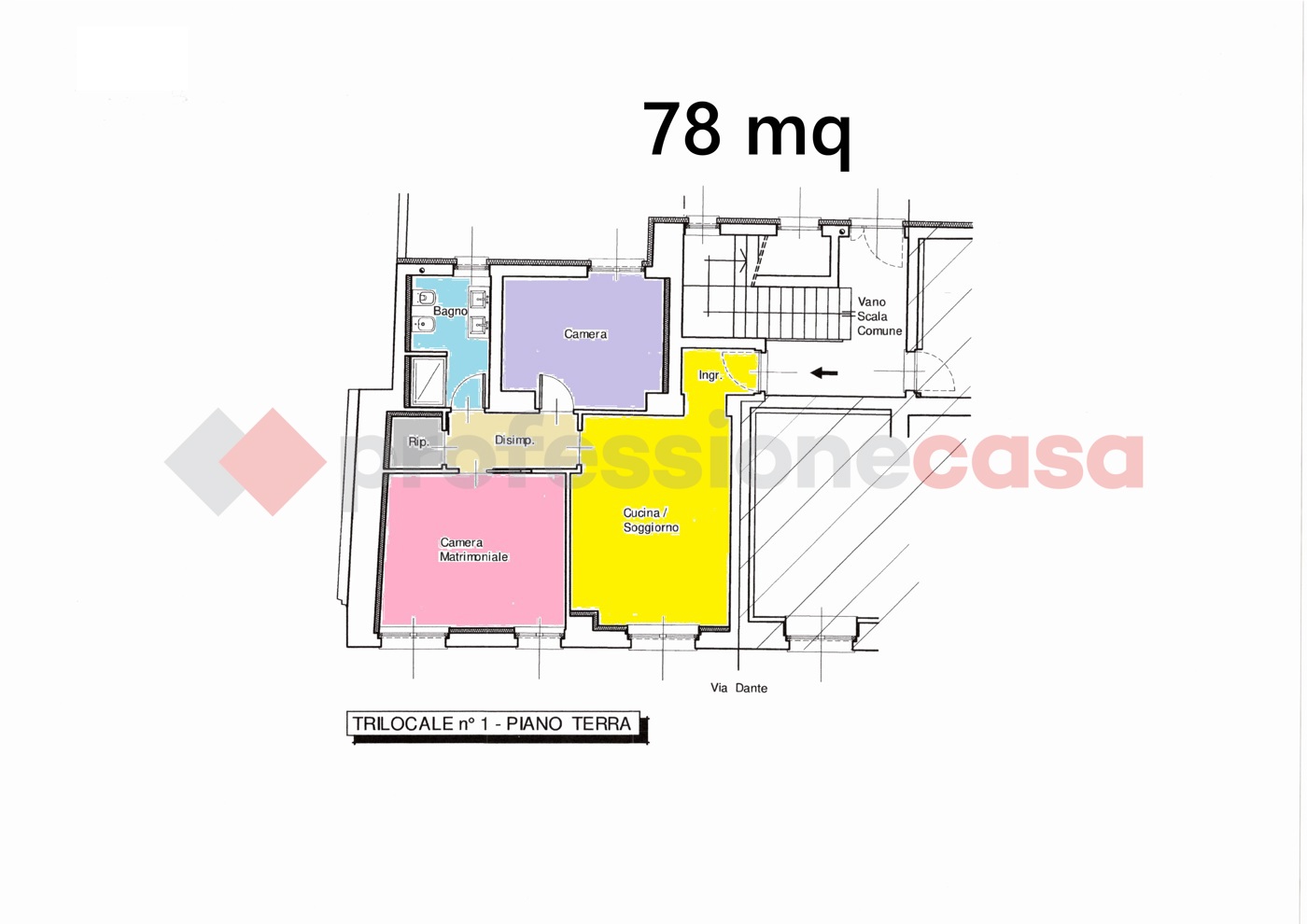 Trilocale classe A1 a Inveruno