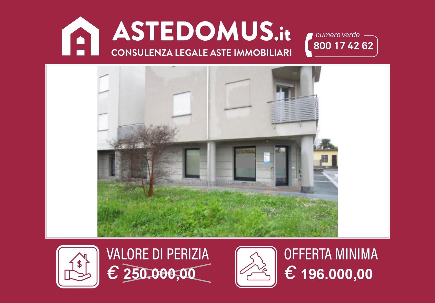 Locale commerciale classe A1 a Pessano con Bornago