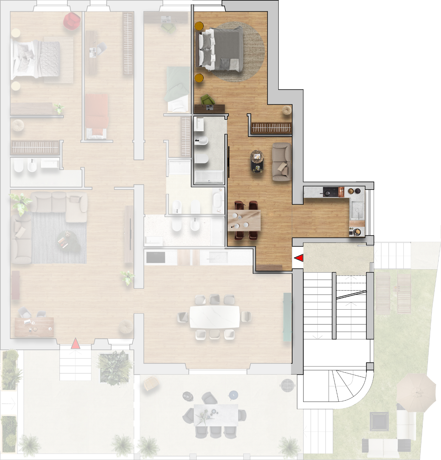 Bilocale ristrutturato, Siena pispini esterna