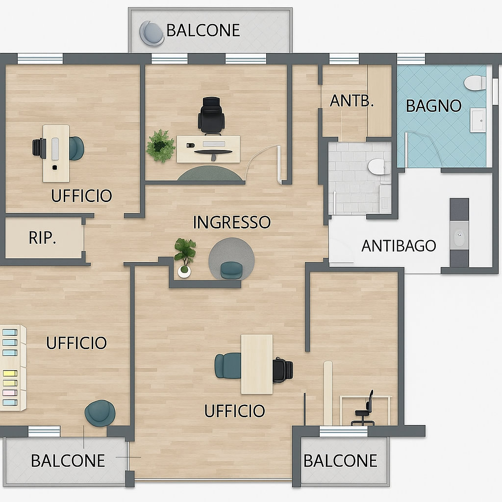 Ufficio in affitto a Modena
