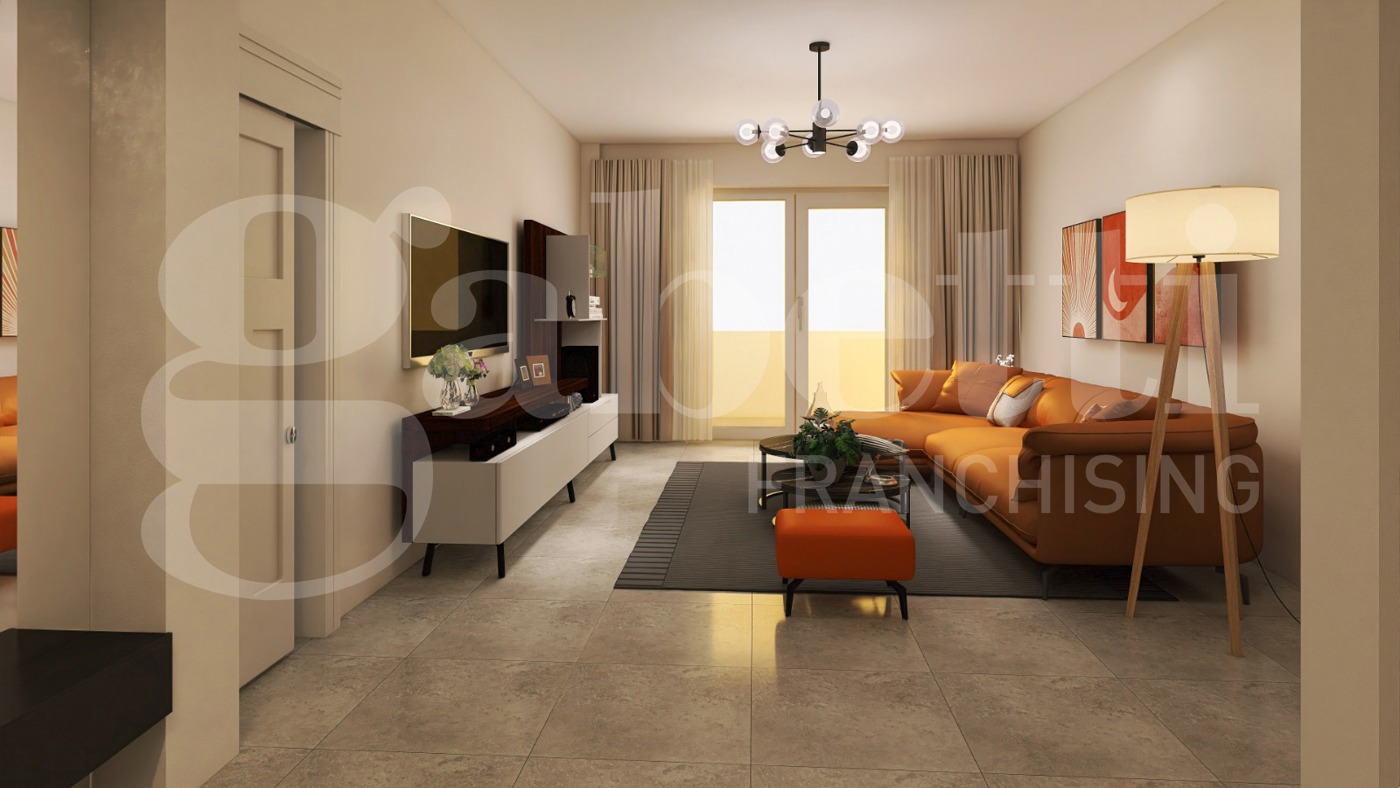 Trilocale arredato in affitto a Modena