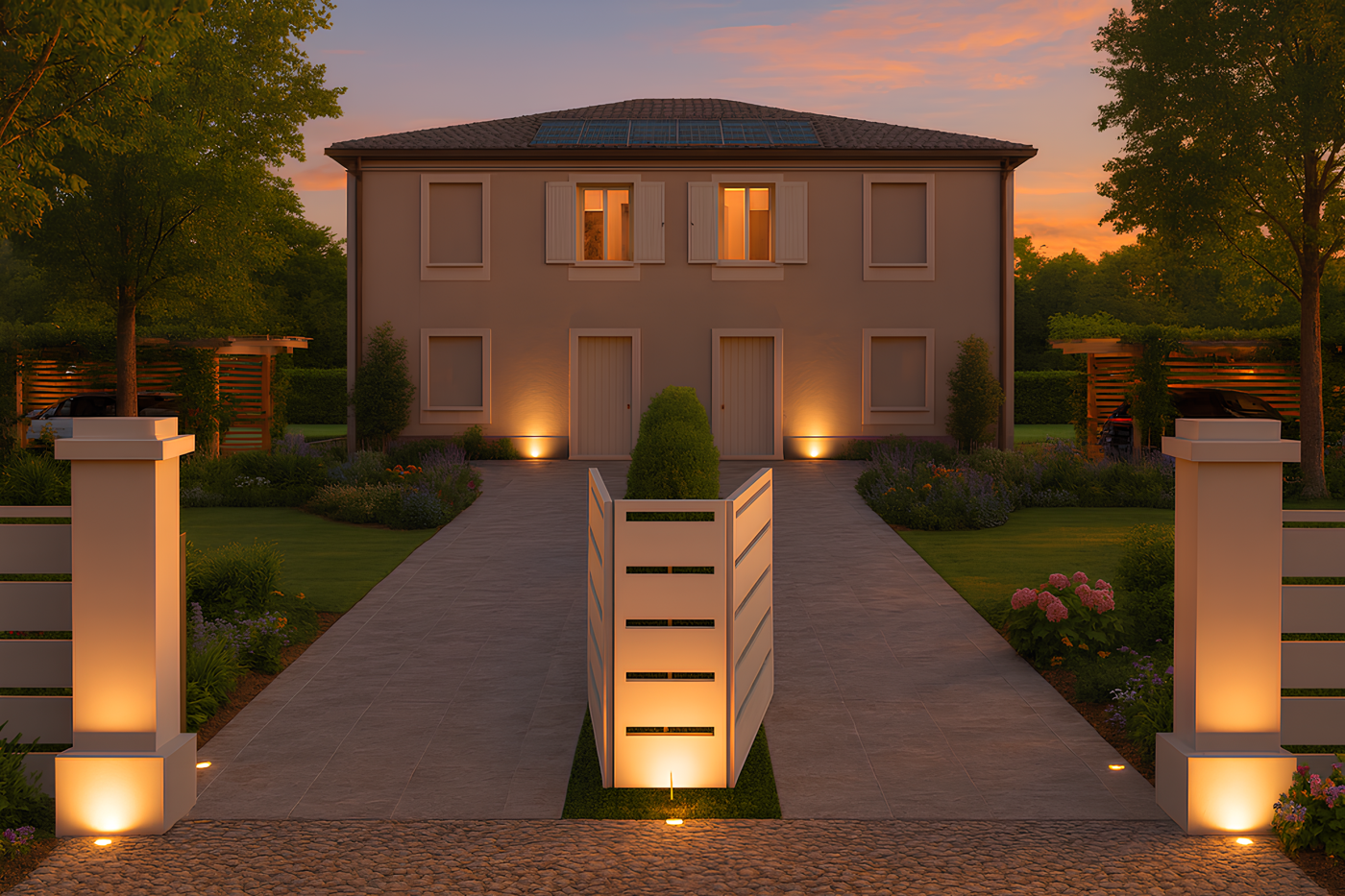 Villa Bifamiliare con giardino a Carpi