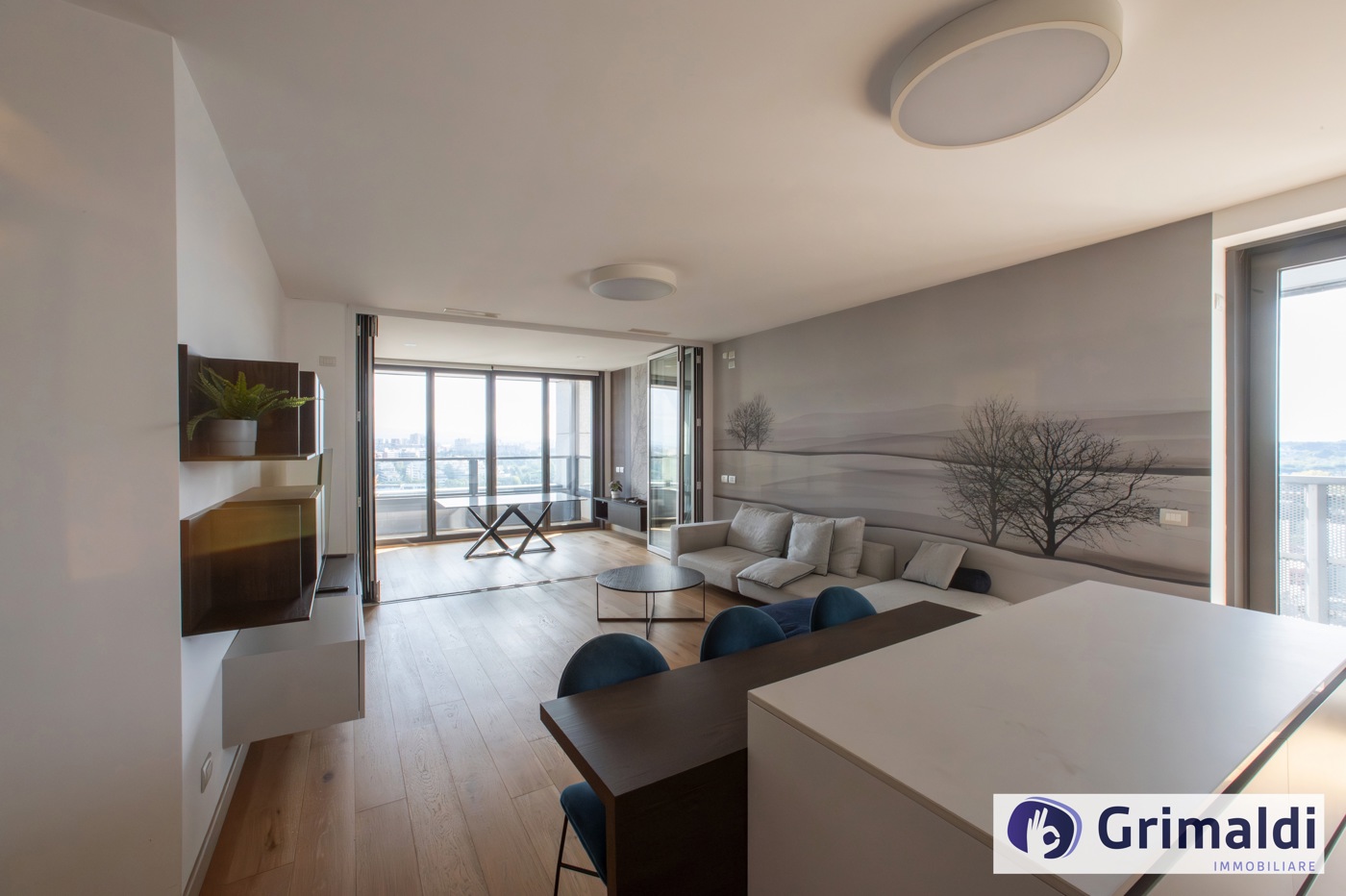 Trilocale con box a Roma