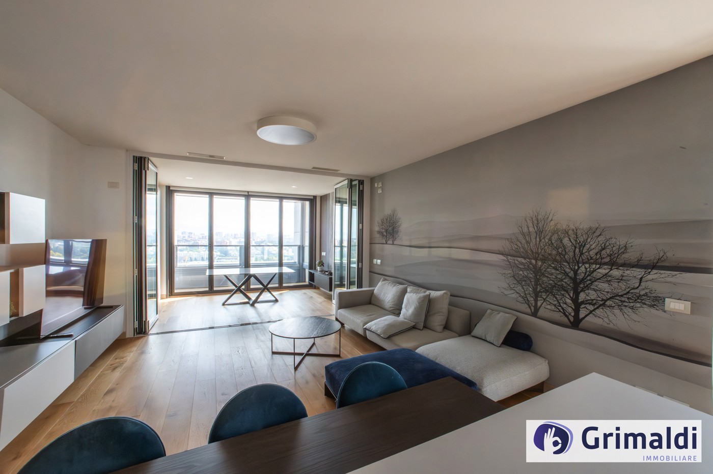 Trilocale con box a Roma