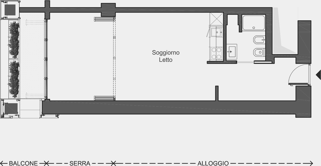 Monolocale classe A1 a Roma