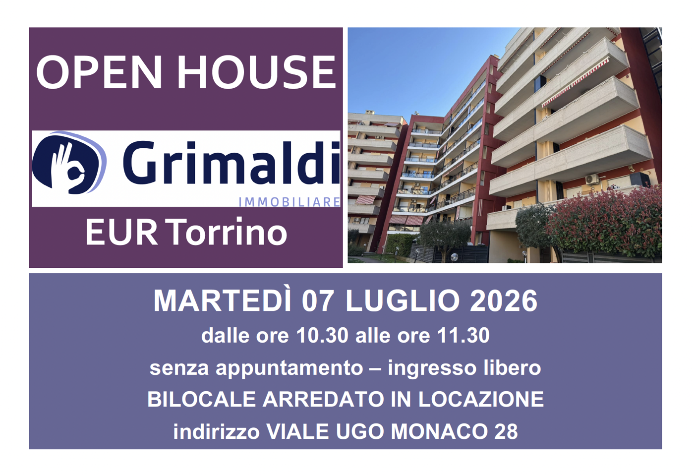Bilocale arredato in affitto a Roma