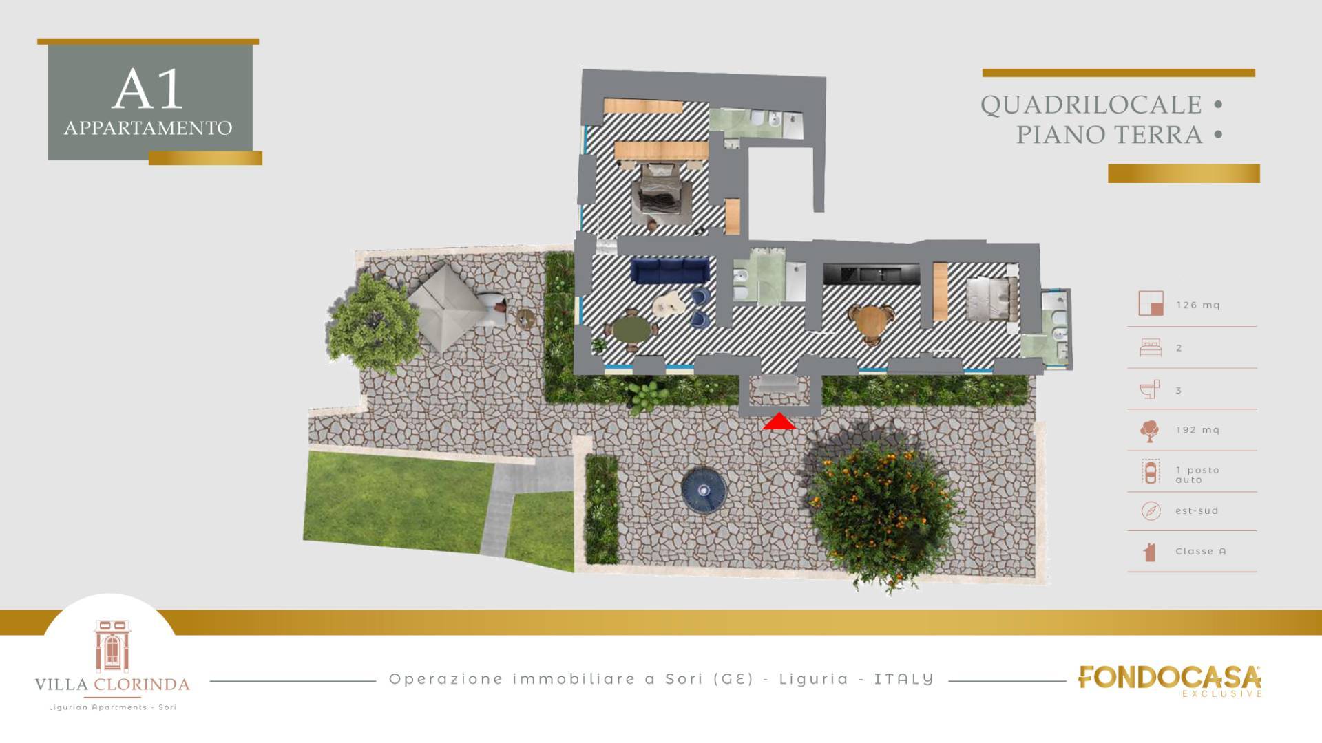 Casa indipendente in vendita a Sori