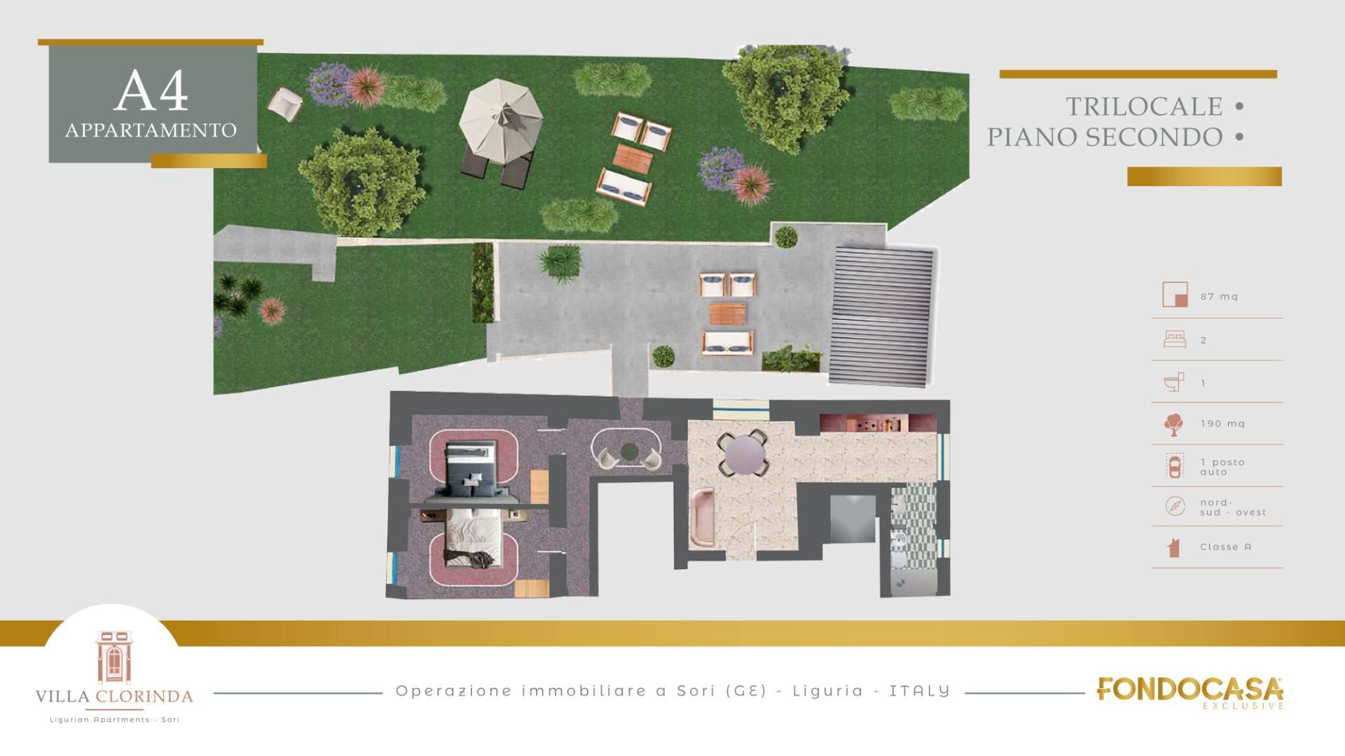 Appartamento in vendita a Sori