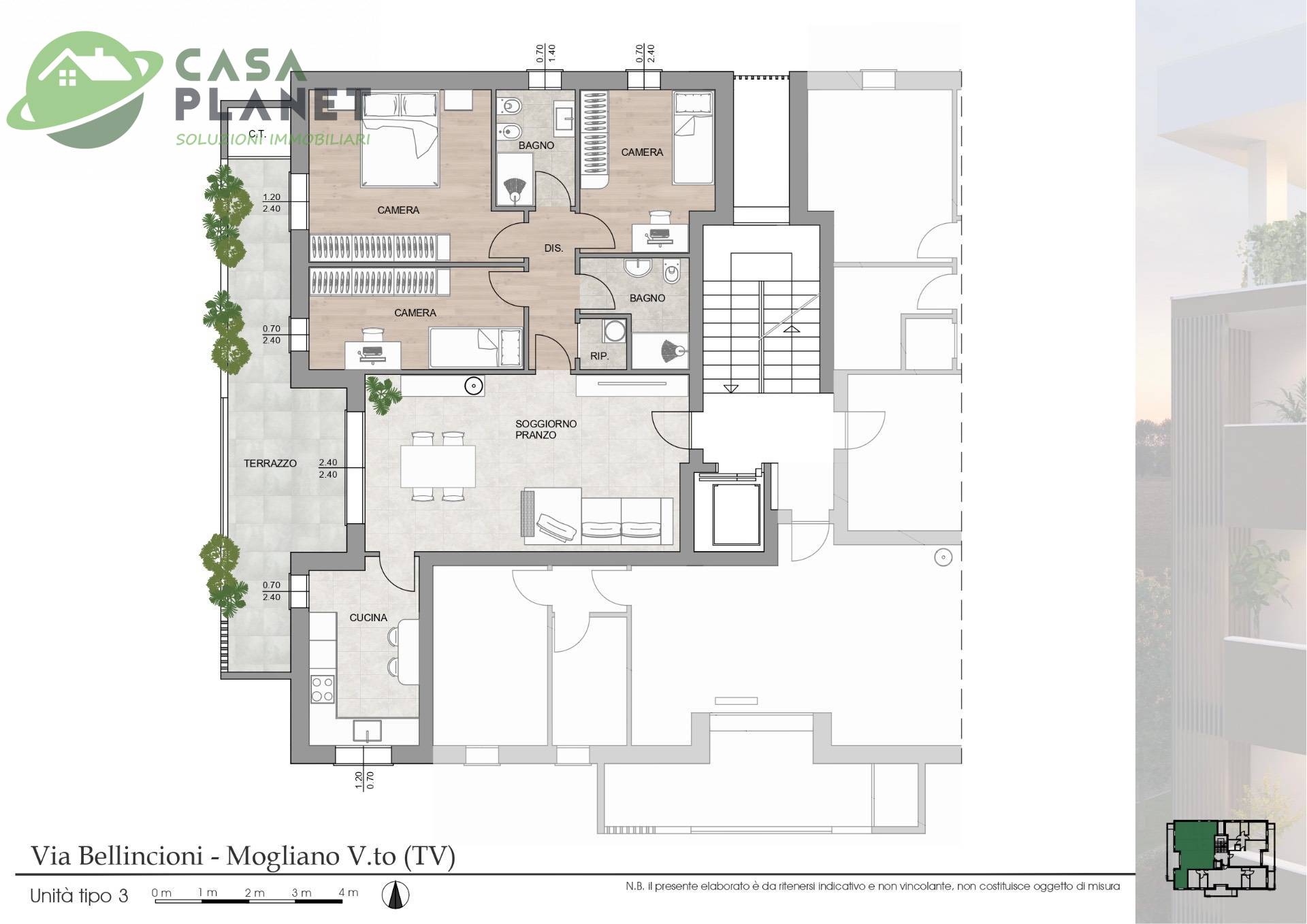 Appartamento in vendita a Mogliano Veneto, Ovest