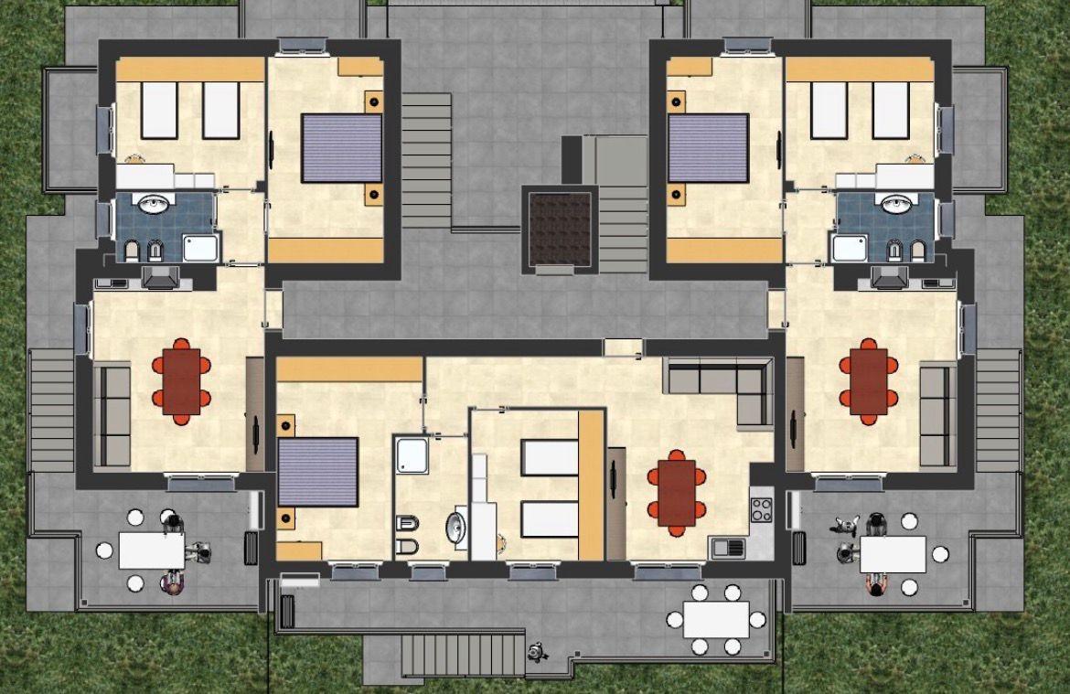 Trilocale con giardino, Carrara marina di