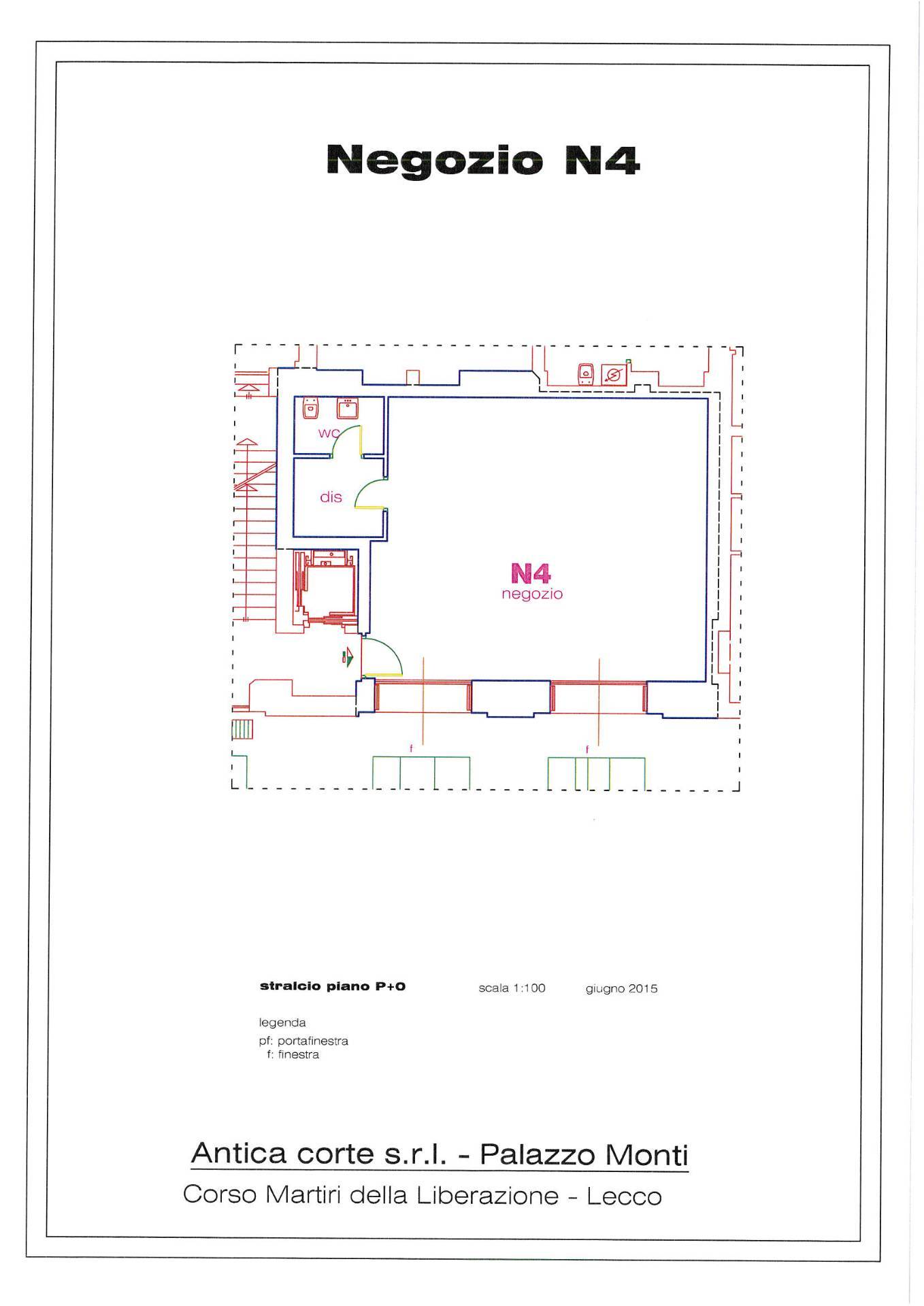 Locale commerciale in vendita a Lecco, Centro