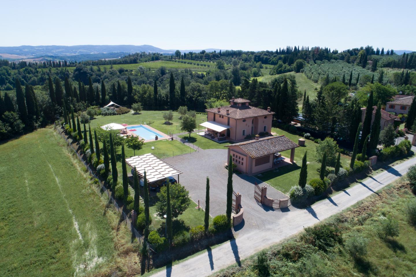 Villa con giardino a Peccioli
