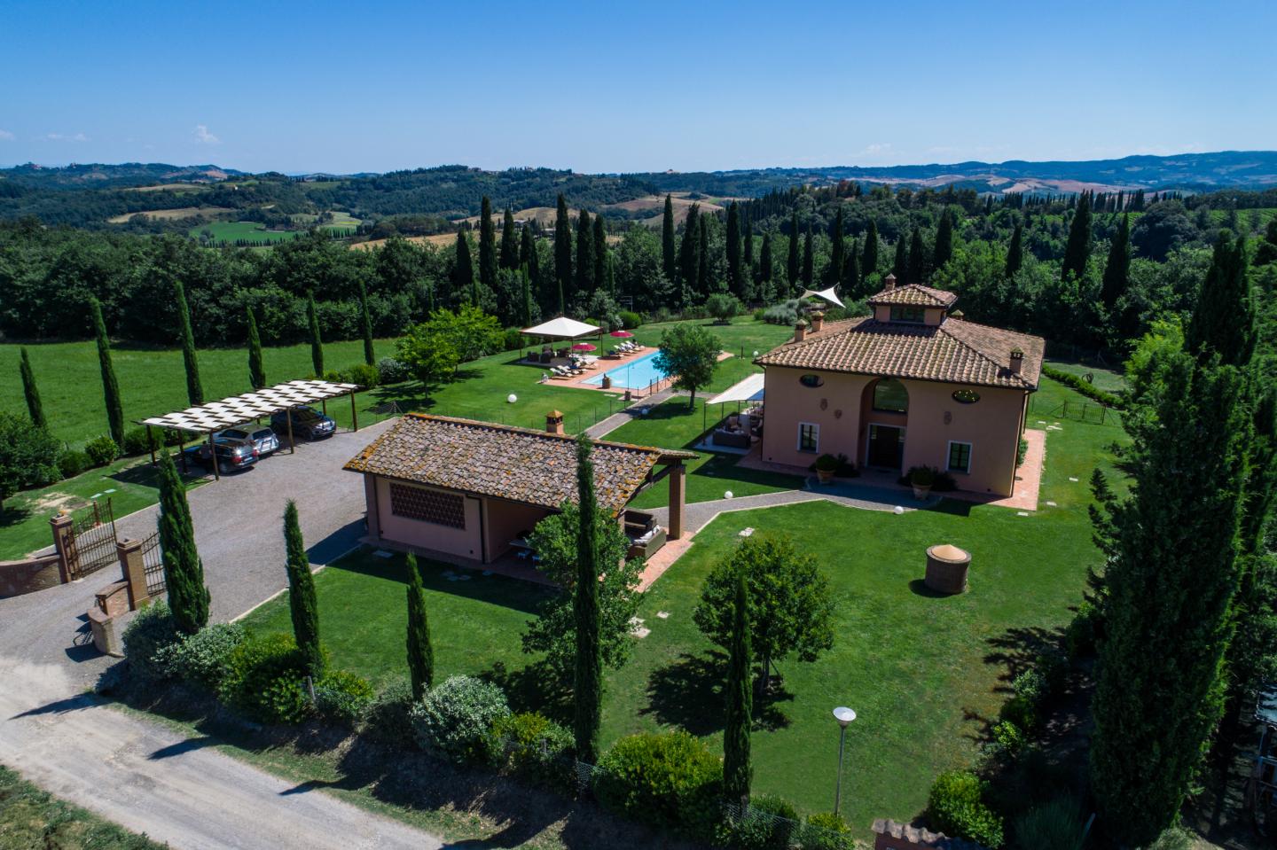 Villa con giardino a Peccioli