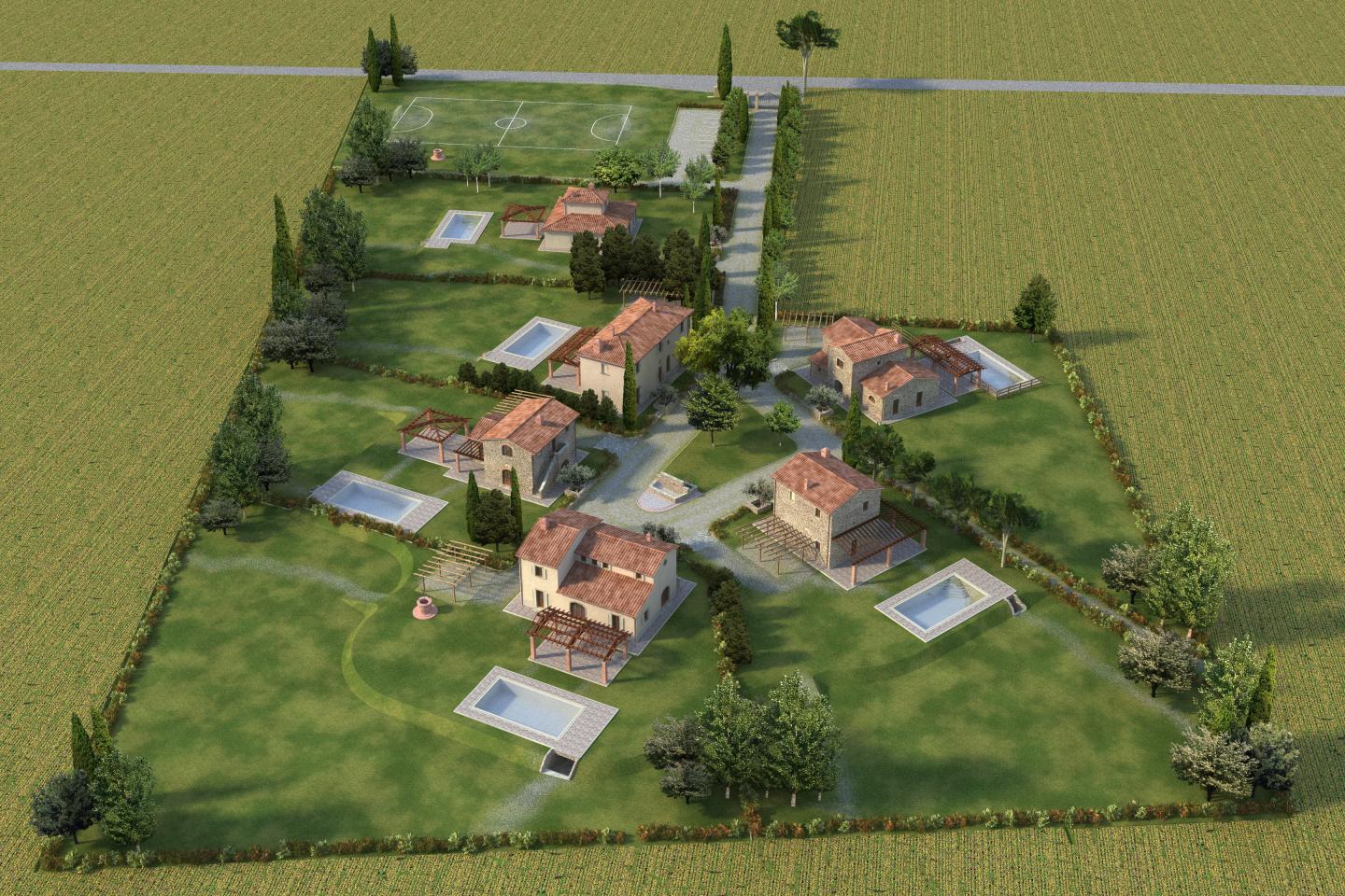 Rustico con giardino a Cortona