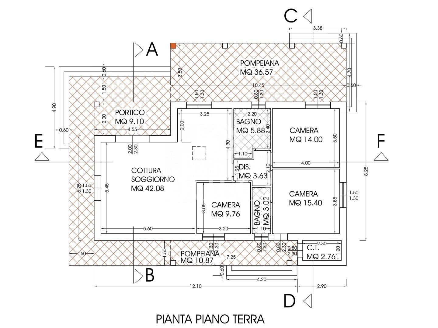 Villa con giardino, Massarosa piano di mommio