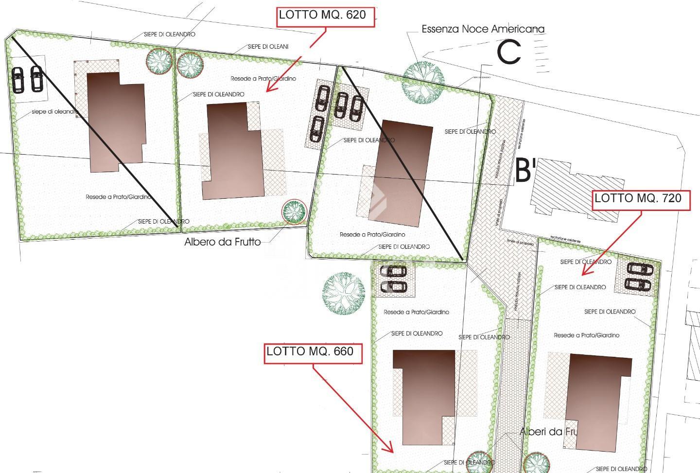 Villa con giardino, Massarosa piano di mommio