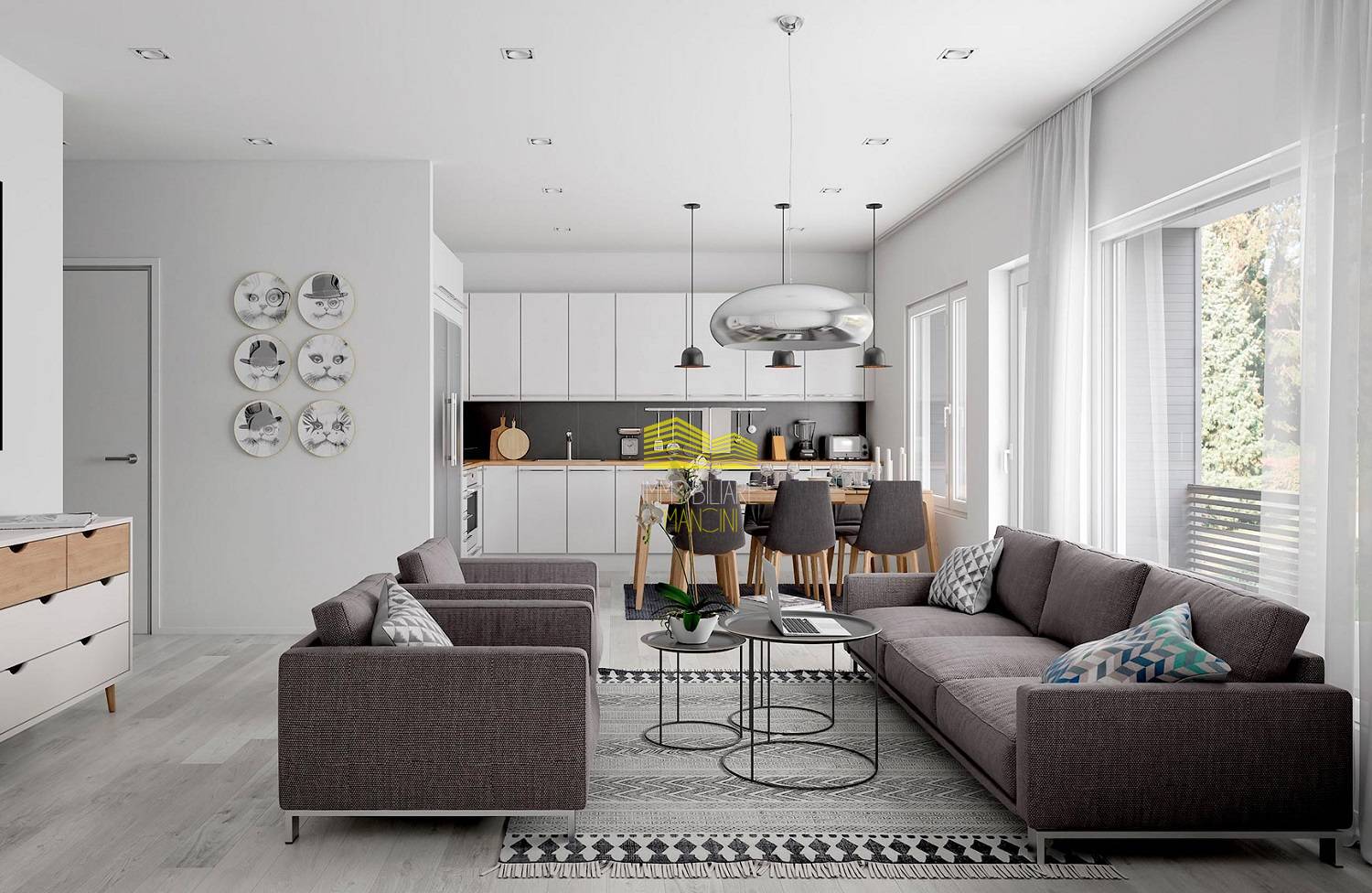 Appartamento in villa in vendita a Calvenzano