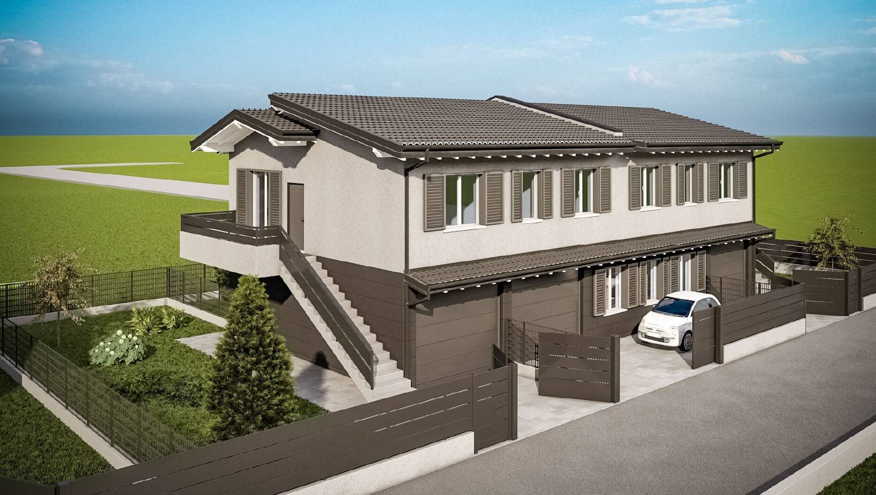 Appartamento in villa in vendita a Calvenzano